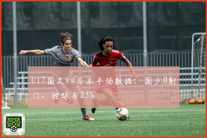U17国足vs日本半场数据：国少0射门，控球率25%